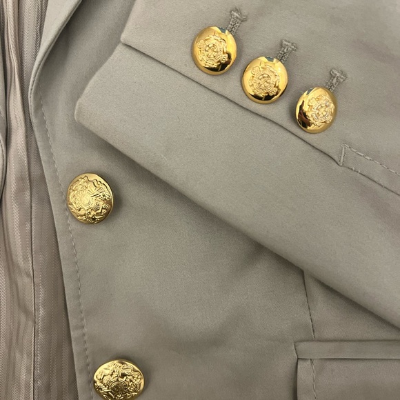 Khaki blazer/suit Jacket size 4 with gold buttons from The Limited - Picture 4 of 5